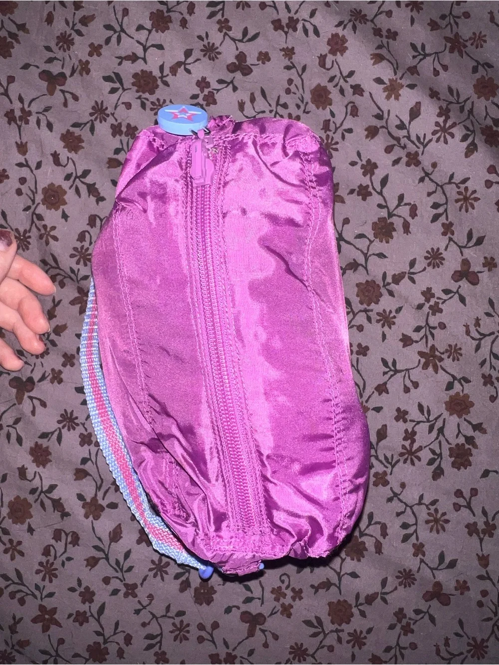American Girl Pink Floral Sleeping Bag